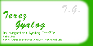 terez gyalog business card